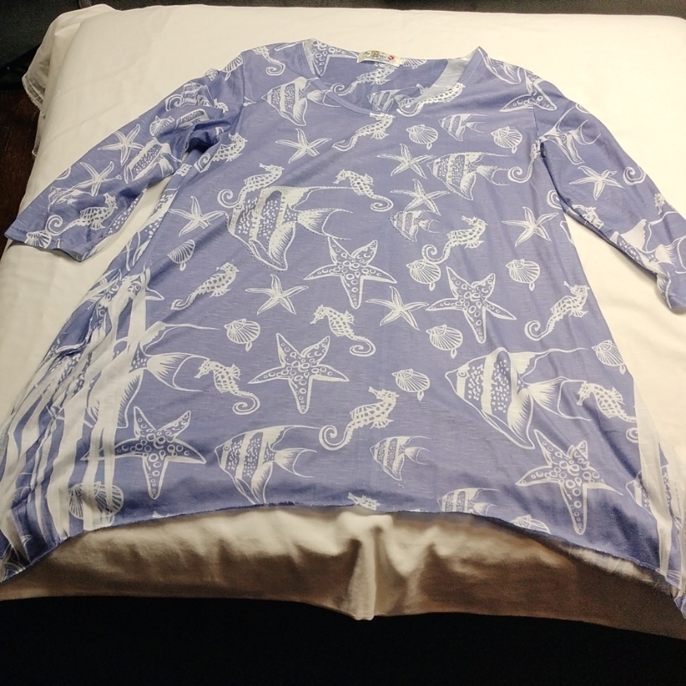 India Boutique women's 3/4 sleeved top one size